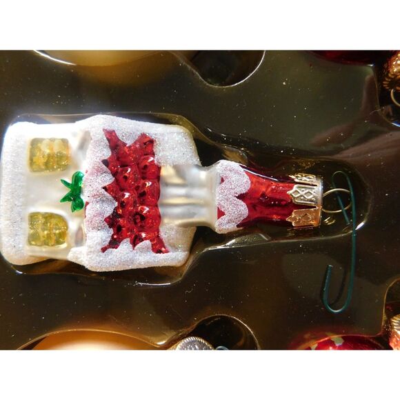 Christmas Ornament Set Vintage Hand Blown Mercury Glass Wedding - Picture 6 of 8